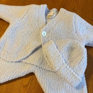 Strasburg Cozy Baby Blue Fleece Jacket, Pant, and Hat Set